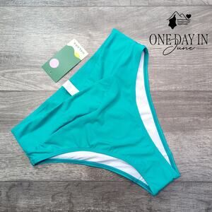 Halara High Cut Bikini Bottom Size M